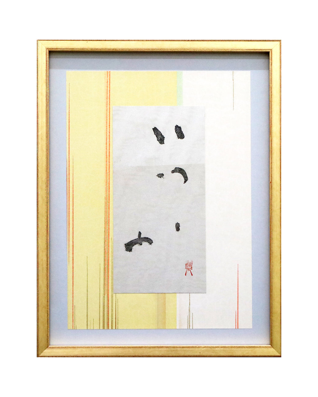 Original art work.
Contemporary style of SHO, Japanese calligraphy.